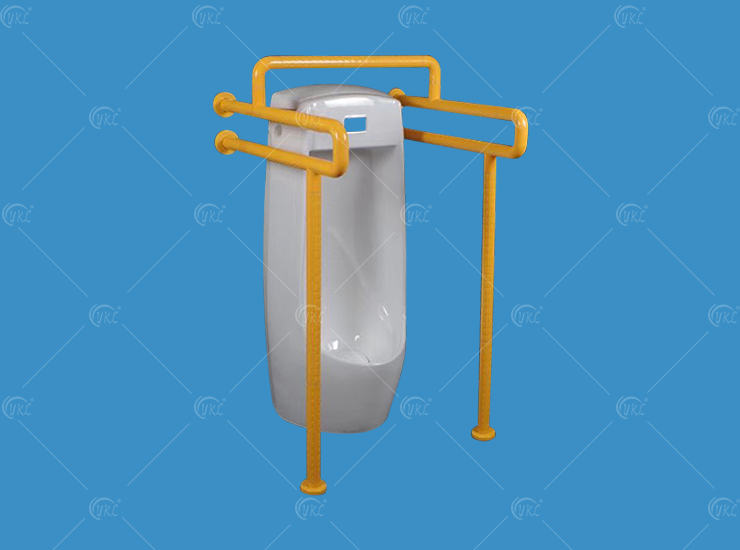 Floor standing urinal armrest