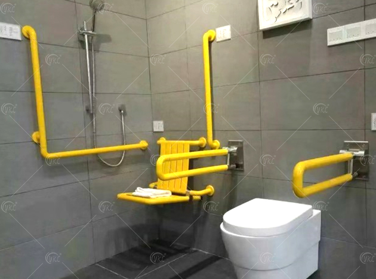 Accessible bathroom handrails