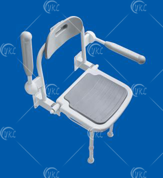 Flip up shower chair