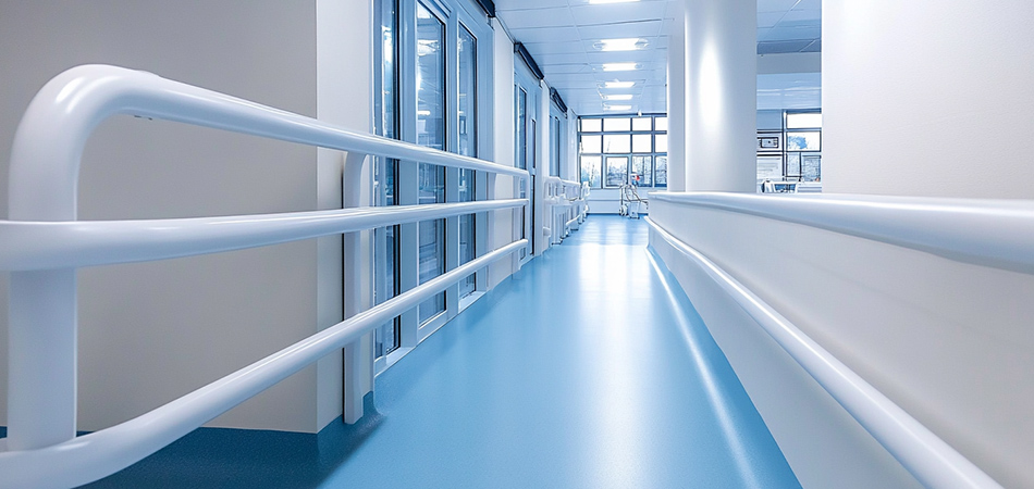 Hospital-Type PVC Crash-Resistant Handrail