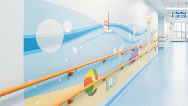 Hospital-Type PVC Crash-Resistant Handrail