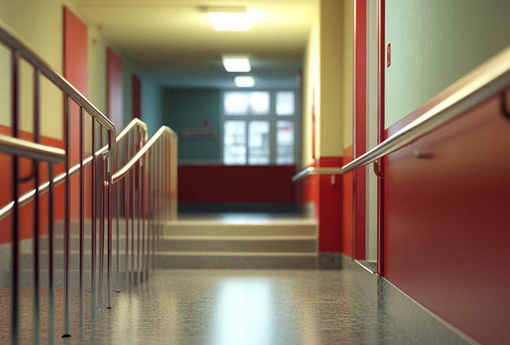 Small Hospital Various Handrails ECONLEY TECHNOLOGY’s Practical Safety Solutions for Compact Medical