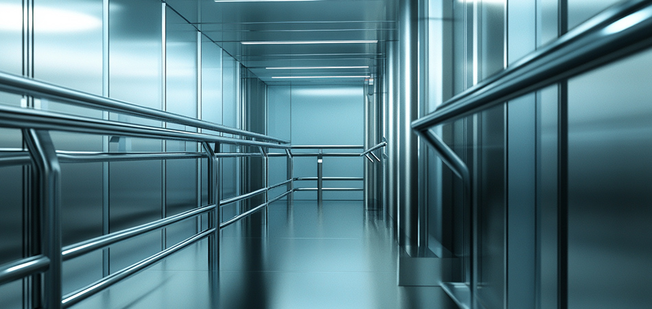 Laboratory Various Handrails Wall Panel