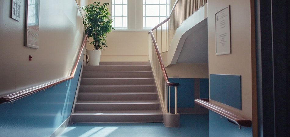 Nursing Home Handrail Installation