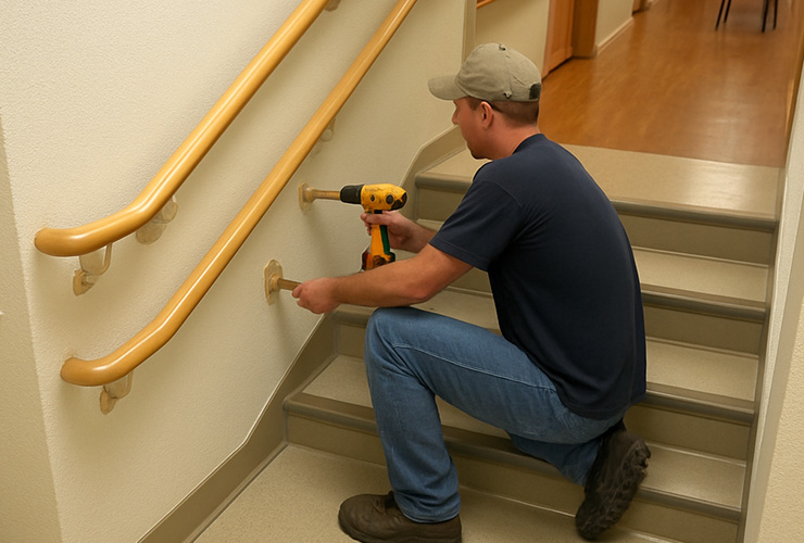 Dual-Level Nursing Home Handrail: Safety Essentials