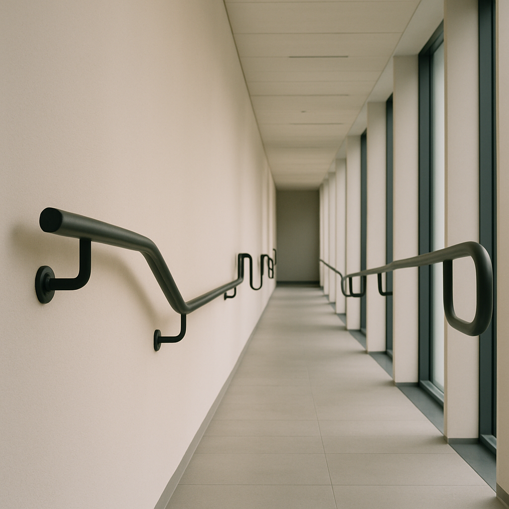 Corridor Anti-Collision Handrail Decoration Effect