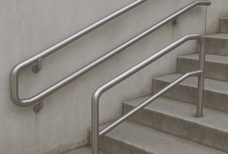 Dual-Level Nursing Home Handrail Installation