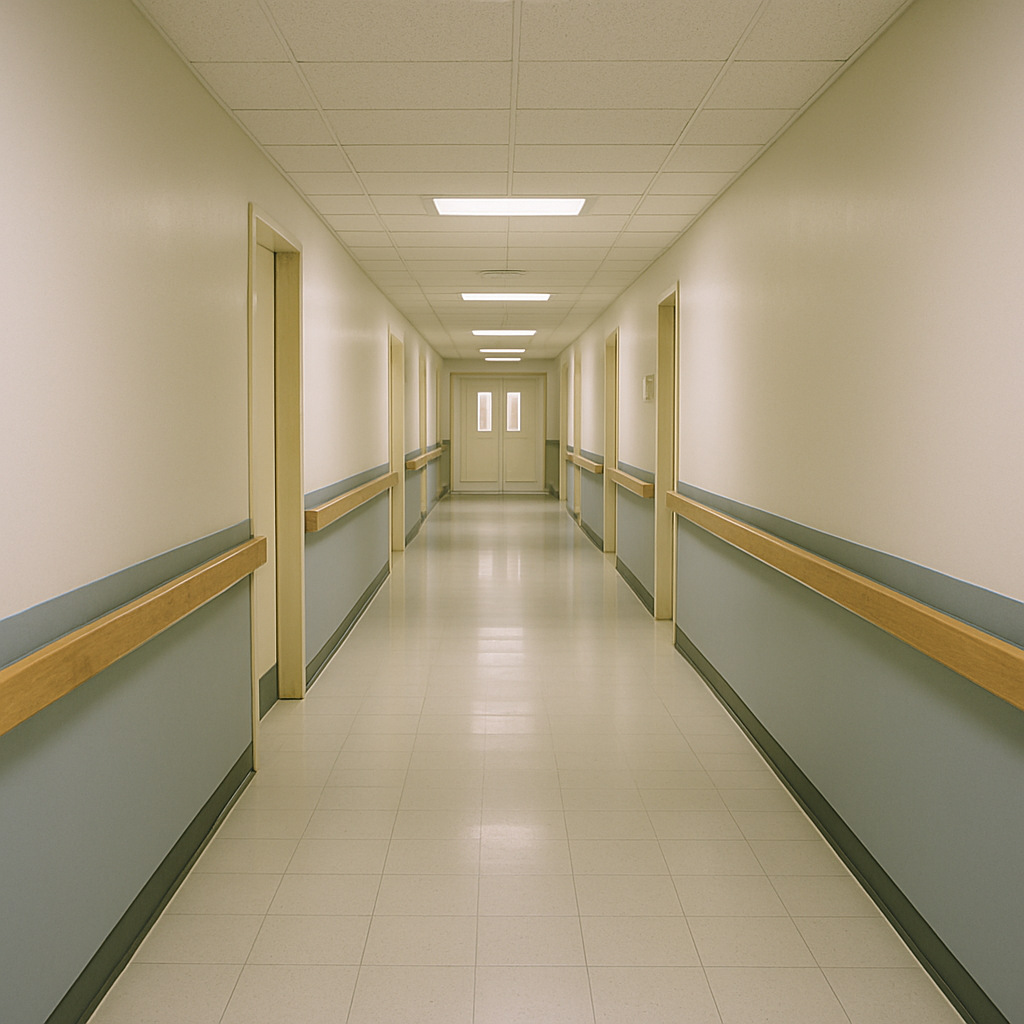 Hospital Handrail Project Construction Site Photos