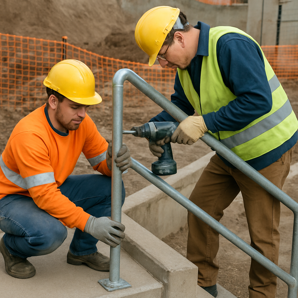 Hospital Handrail Project Construction Site Photos