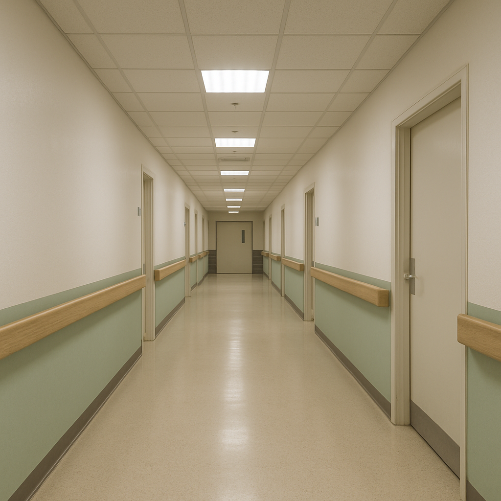 Hospital Handrail Installation Blueprint