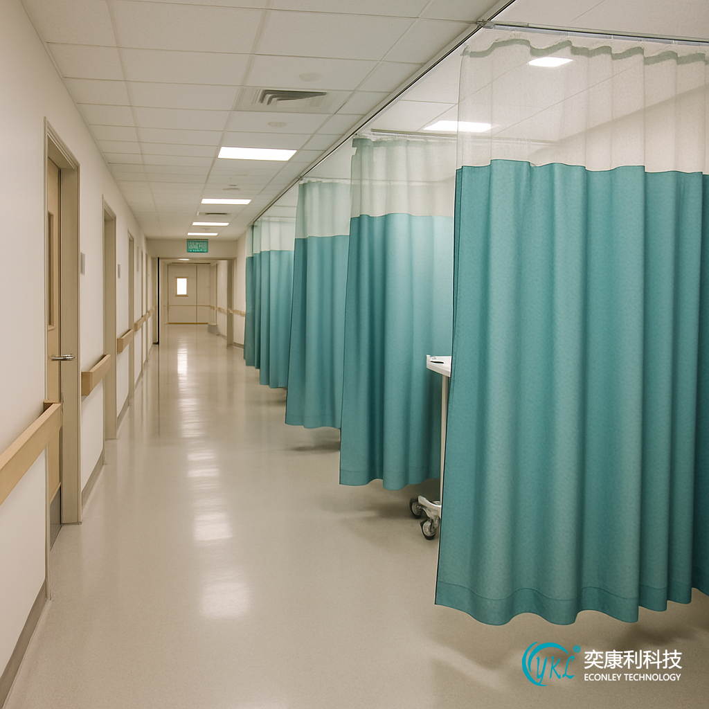 China Hospital Special Antibacterial Curtain Projects