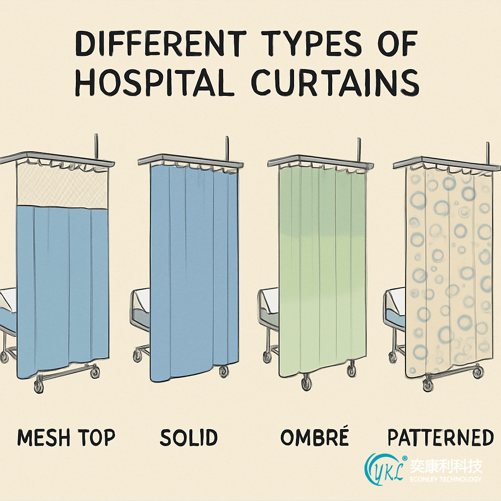 Hospital Bathroom Privacy Curtain