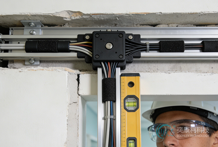 Hidden Track Construction Detail Images Show Professional Healthcare Installation Standards