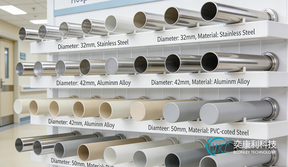 Hospital Corridor Handrails